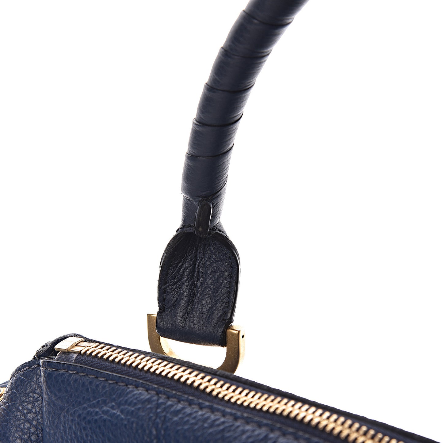 Calfskin Medium Marcie Satchel Royal Navy