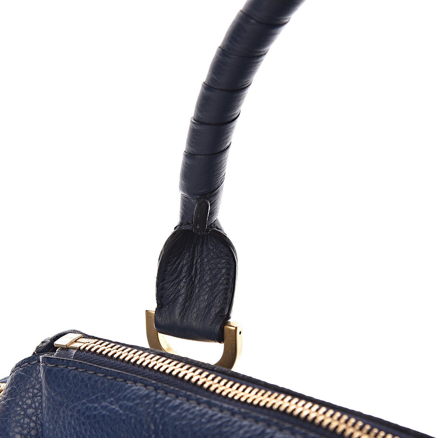 Chloe Calfskin Medium Marcie Satchel Royal Navy 7 of 12