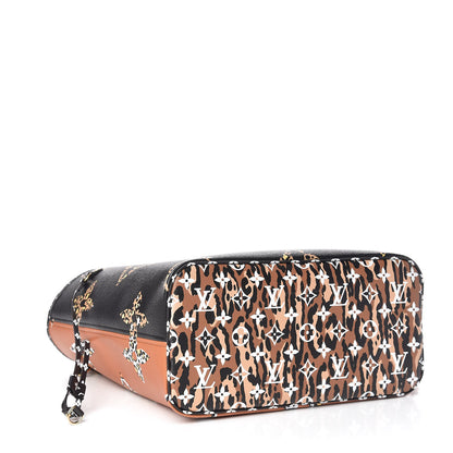 Louis Vuitton Monogram Giant Jungle Neverfull MM Black 5 of 12