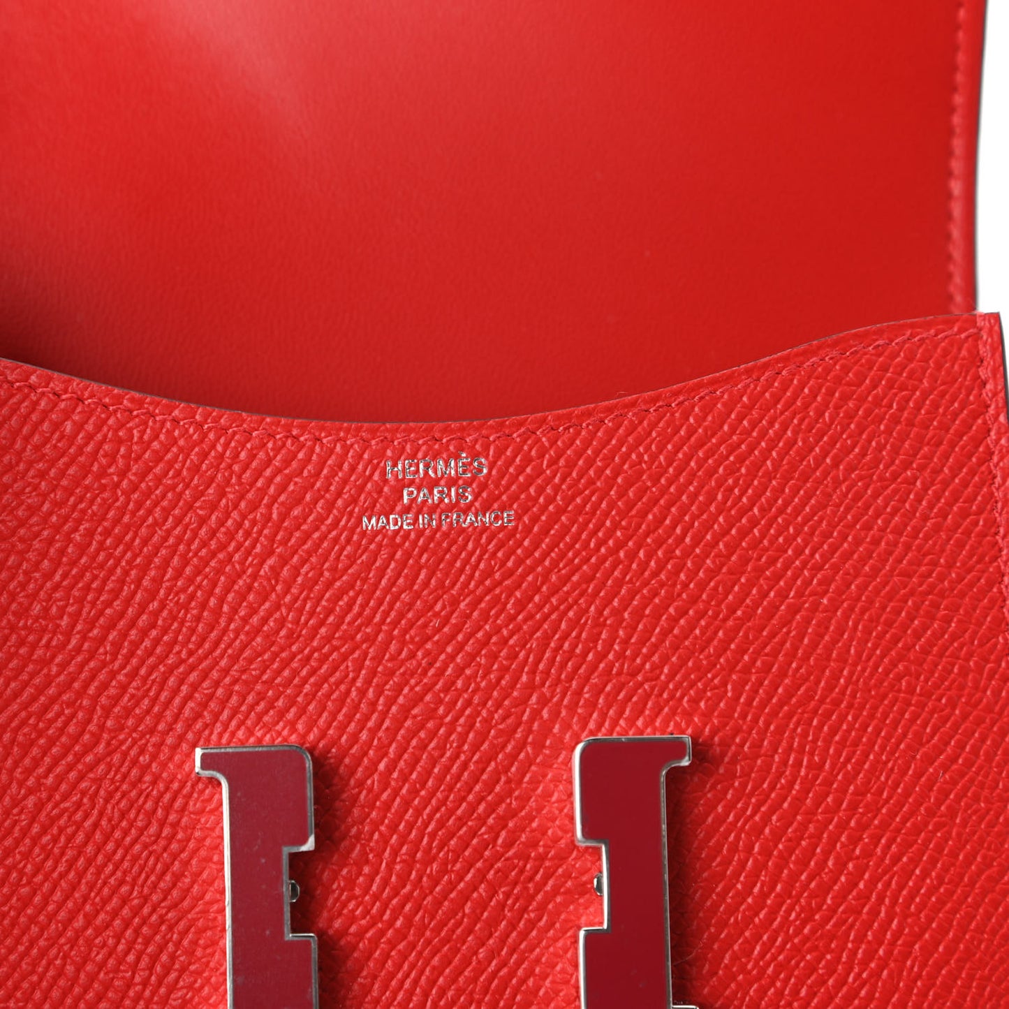 Epsom Enamel Constance Slim Wallet Rouge de Coeur Rubis