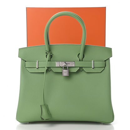 Hermes Epsom Birkin 30 Vert Criquet 11 of 11