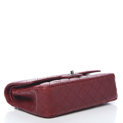 Chanel Caviar Quilted Medium Double Flap Dark Red 3 of 13