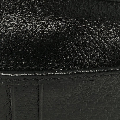Gucci Calfskin Boar Effect GG Marmont Bi-Fold Wallet Black 6 of 11
