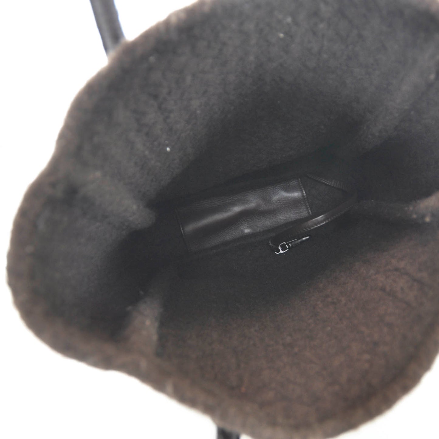 Nappa Intrecciato Shoulder Bag Ebano