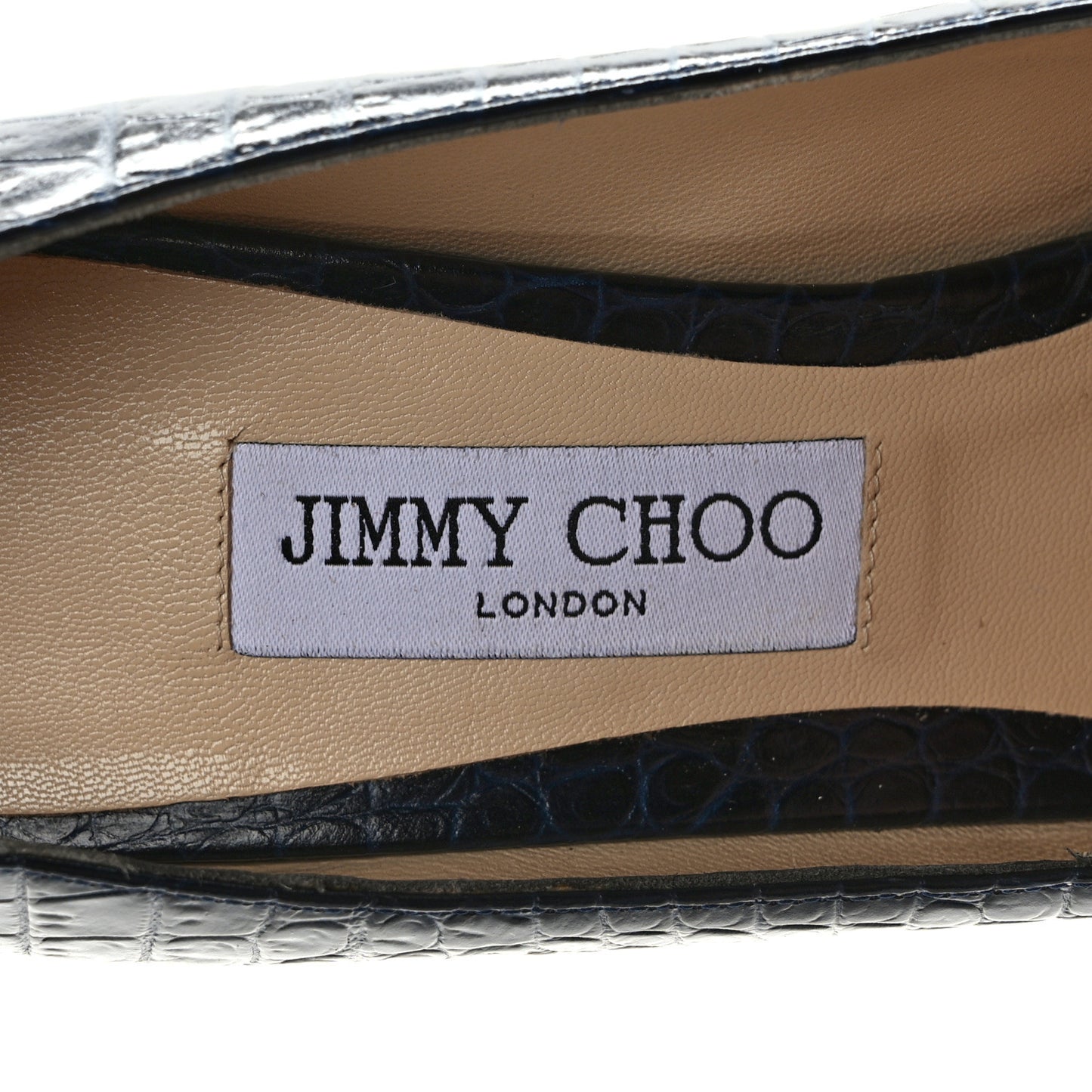 Crocodile Embossed Calfskin Love 85 Pump 41 Black