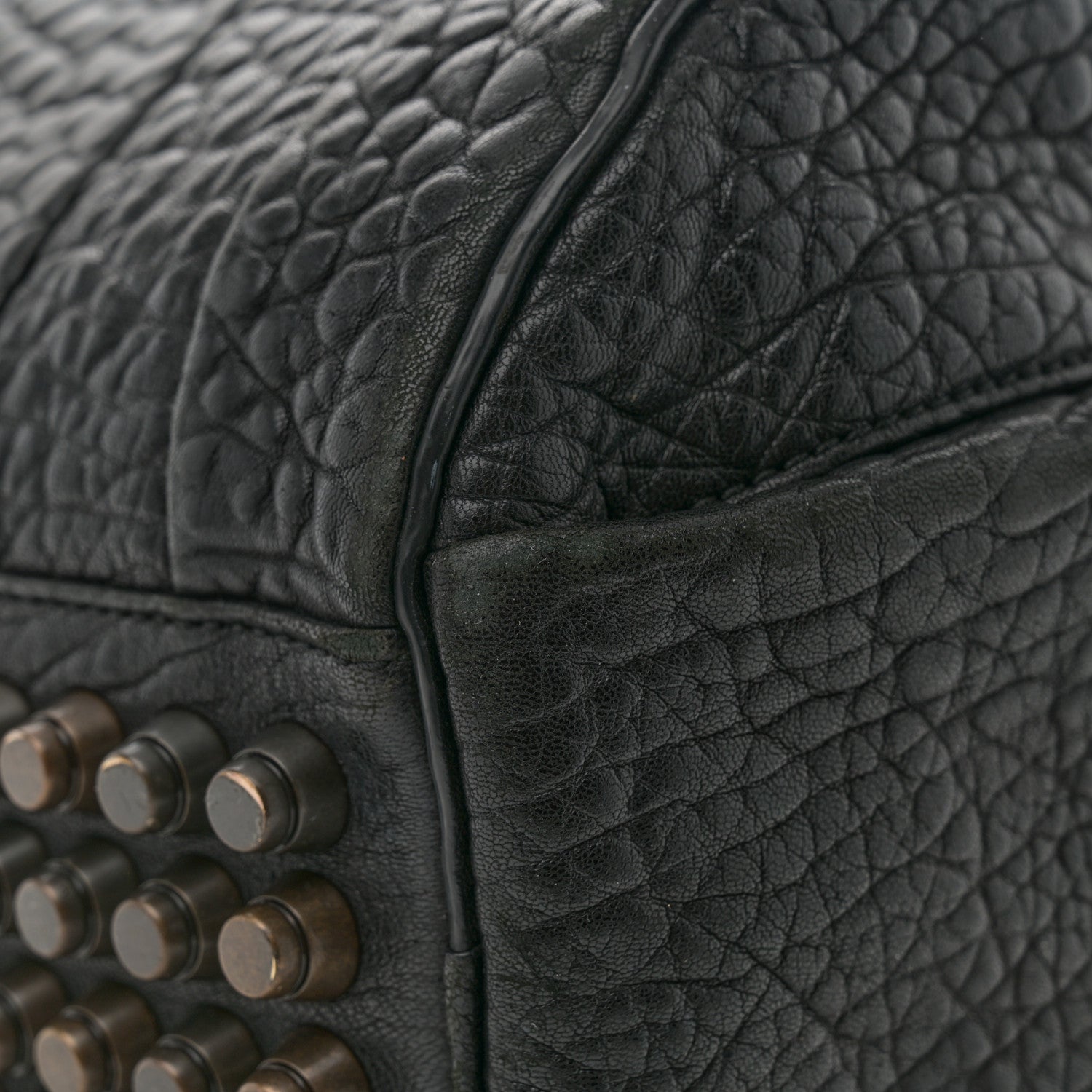 Alexander Wang Pebbled Lambskin Mini Rockie Black Antique Brass Hardware 11 of 13