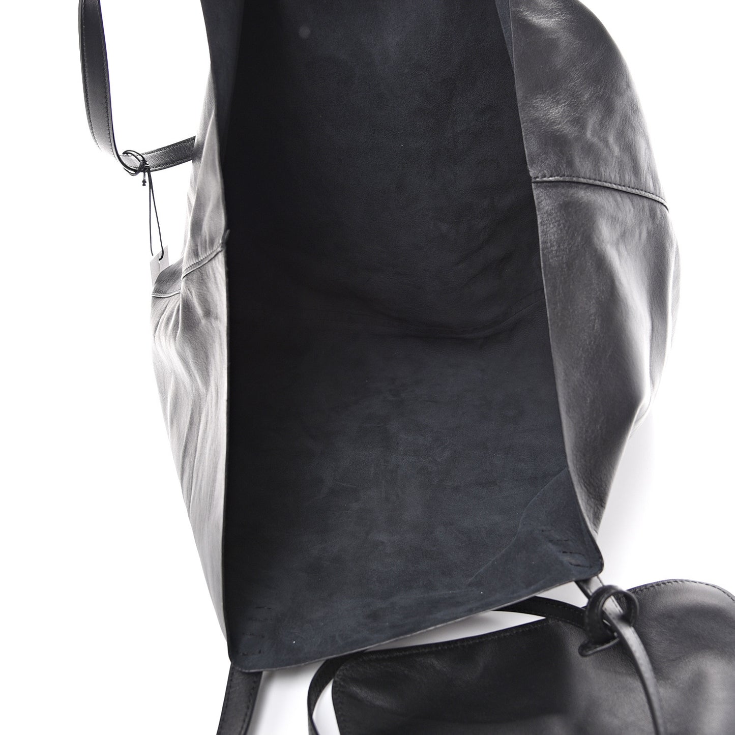 Lambskin Oversized Tote Black
