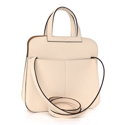 Hermes Taurillon Clemence Verso Halzan 25 Nata Biscuit 4 of 11