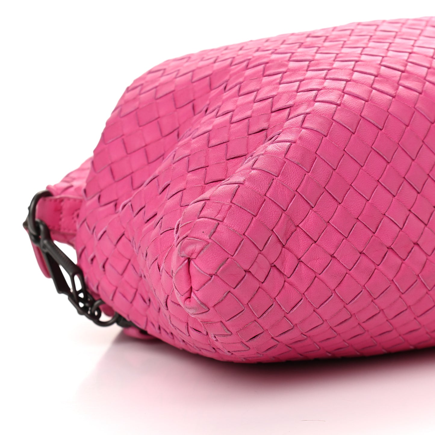 Nappa Intrecciato Maxi Convertible Tote Fuchsia