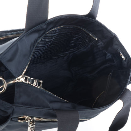 Prada Nylon Vela Baby Bag Blue 8 of 8