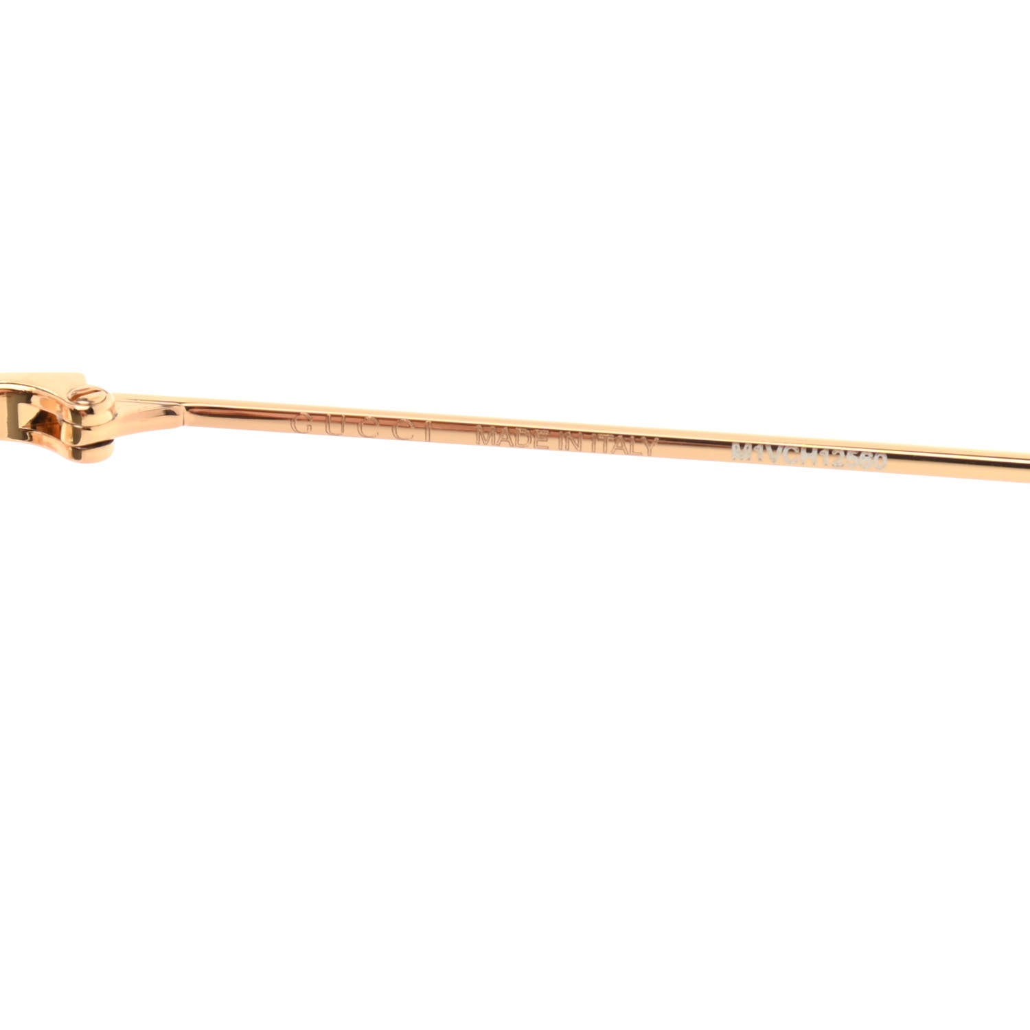 Gucci Metal Pearl Cat Eye Sunglasses GG0364S Gold 6 of 8