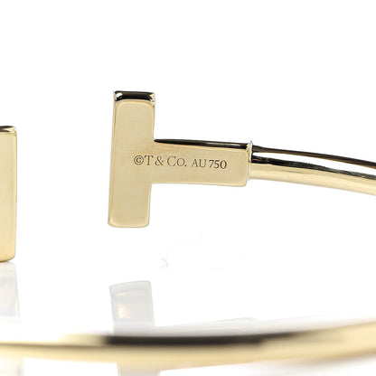 Tiffany 18K Yellow Gold T Wire Bracelet 4 of 5