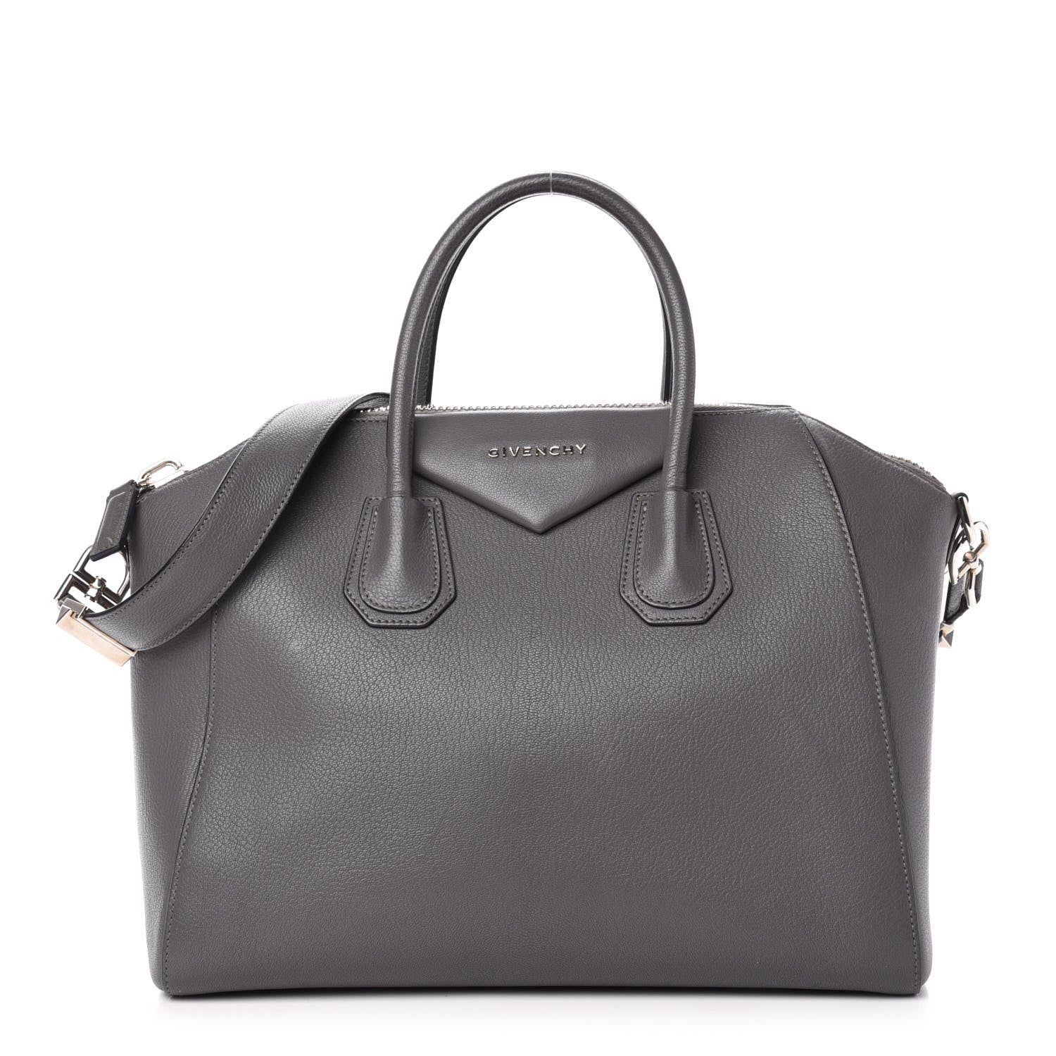 Givenchy Sugar Goatskin Medium Antigona Dark Grey 1 of 12