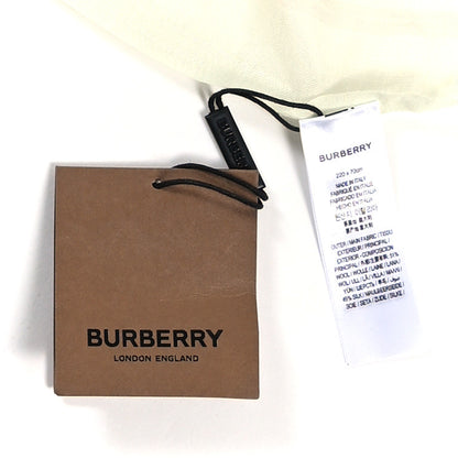 Burberry Wool Silk Giant Check Lightweight Scarf Limestone 4 of 4
