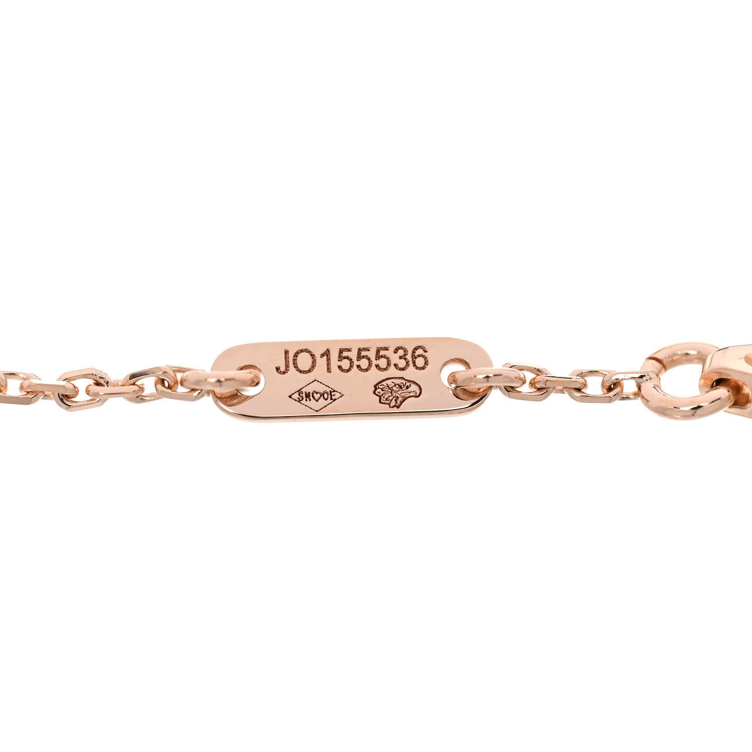 Van Cleef & Arpels 18K Rose Gold Carnelian Sweet Alhambra Bracelet 3 of 5