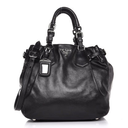 Prada Soft Calf Shoulder Bag Nero Black 1 of 7