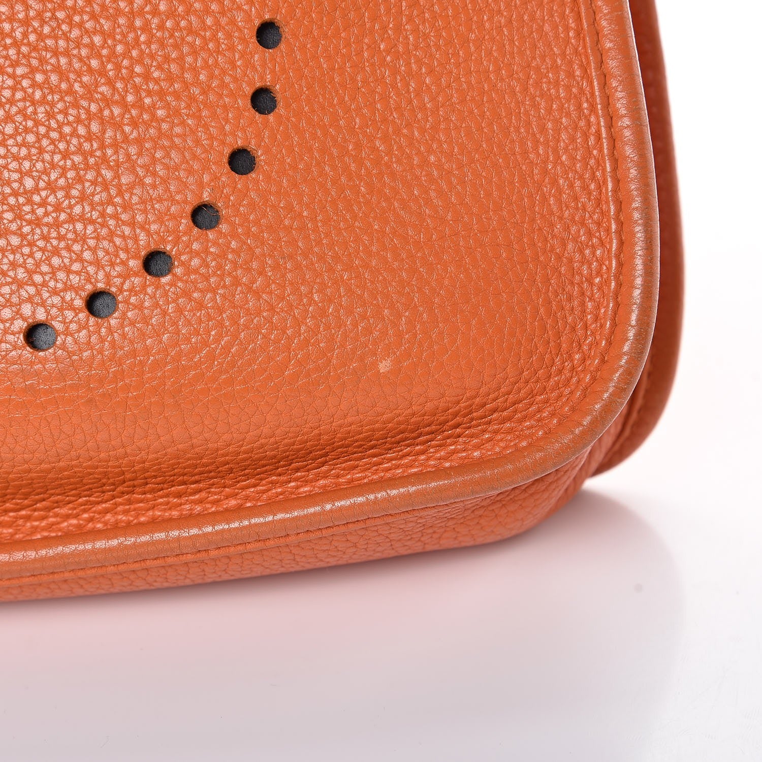 Hermes Taurillon Clemence Evelyne PM Orange 17 of 17