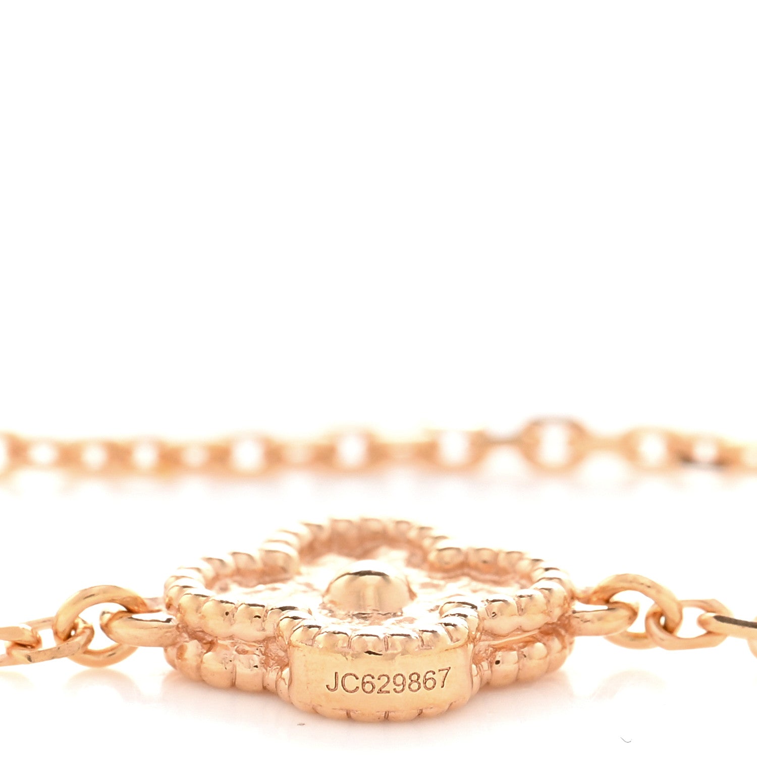 Van Cleef & Arpels 18K Rose Gold 16 Motifs Sweet Alhambra Necklace 4 of 5