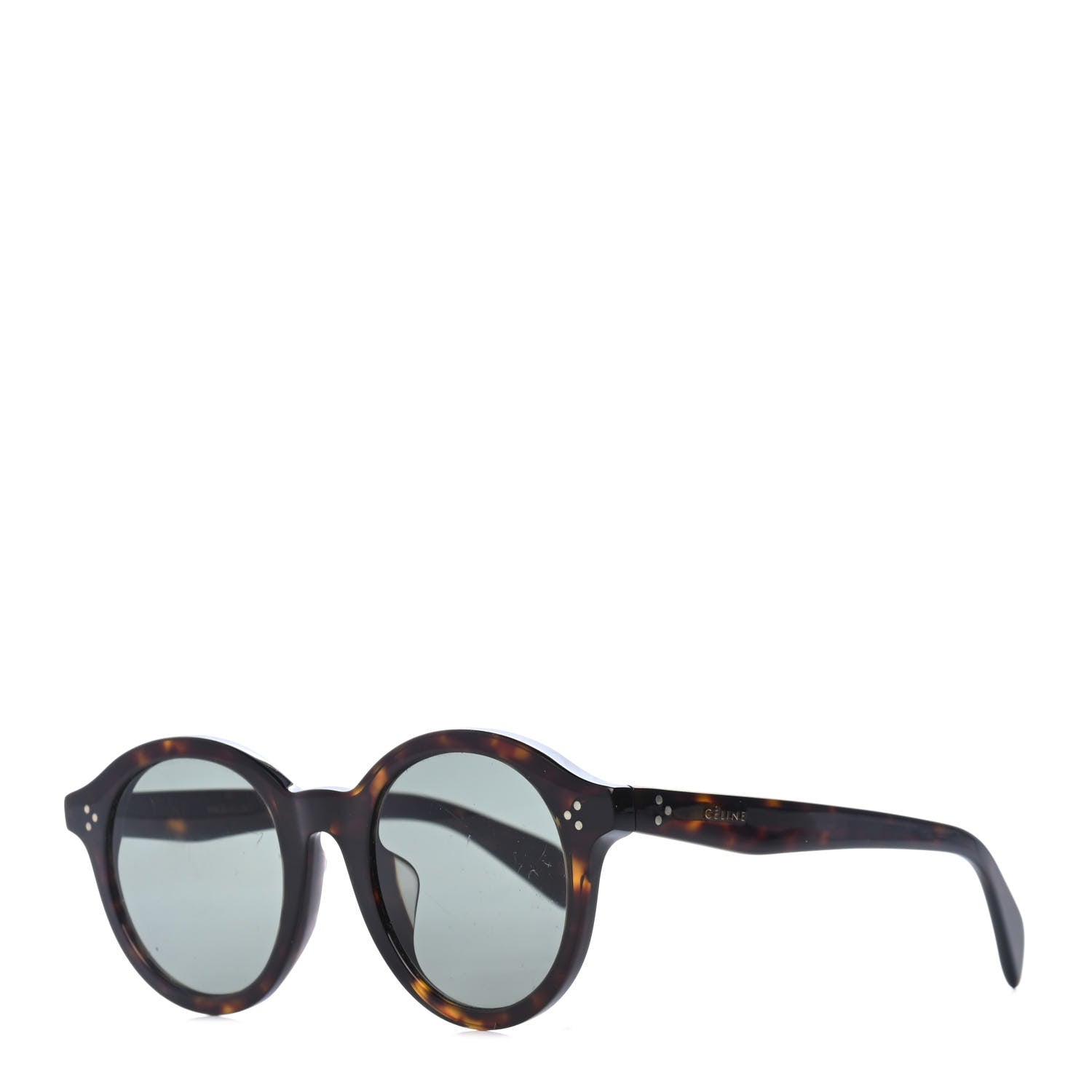 Celine Round Sunglasses CL40034F Dark Havana 1 of 4