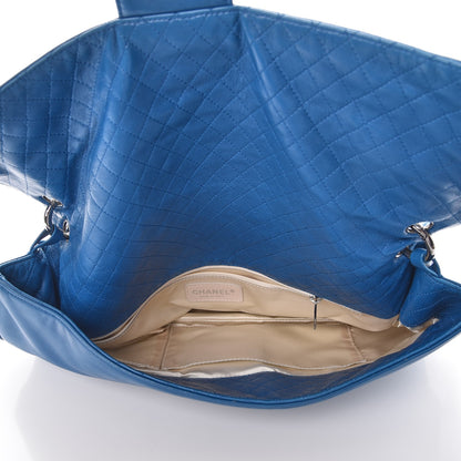 Chanel Lambskin Soft and Chain Large Flap Blue 5 of 9