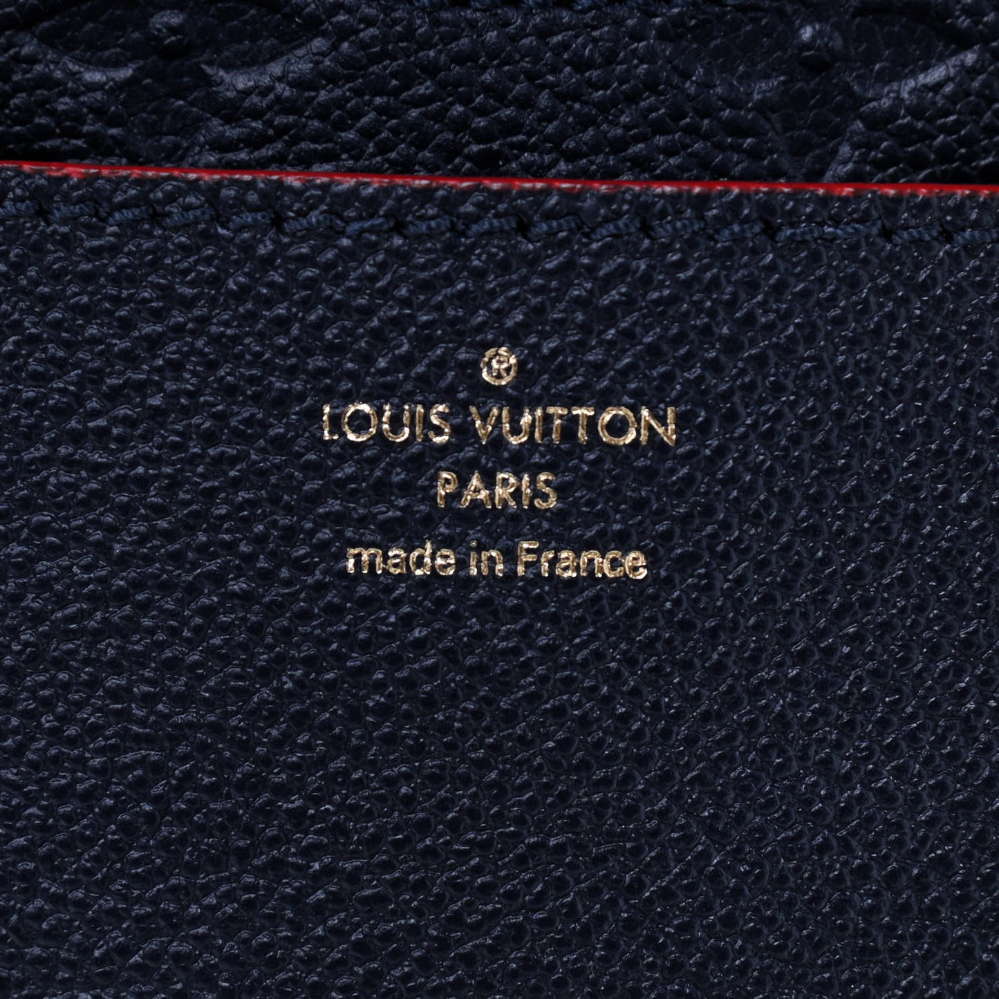 Empreinte Blanche MM Marine Rouge