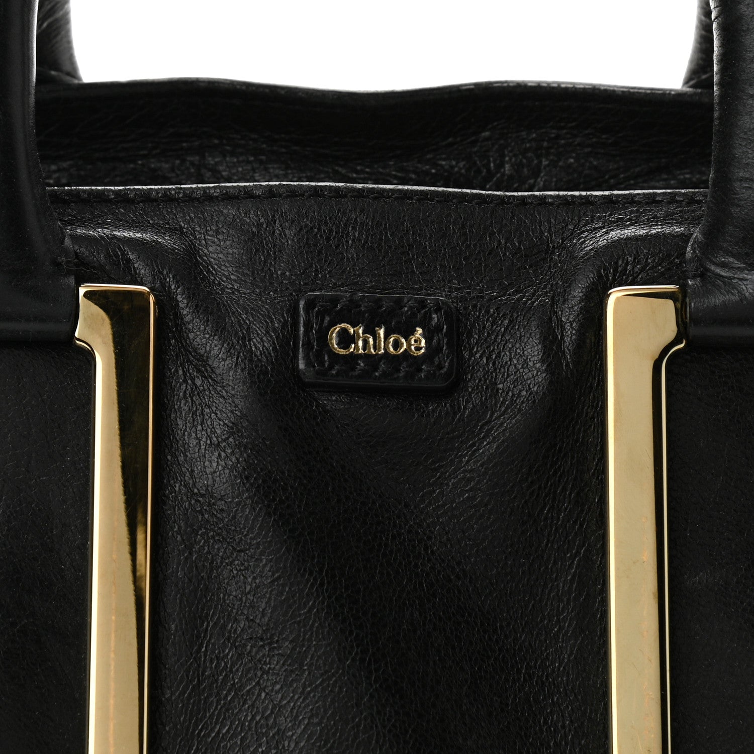 Chloe Tumbled Lambskin Small Ethel Satchel Black 8 of 14