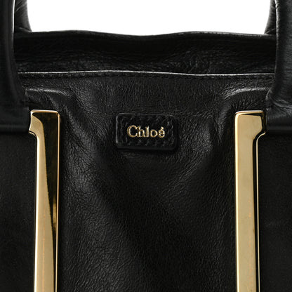 Chloe Tumbled Lambskin Small Ethel Satchel Black 8 of 14