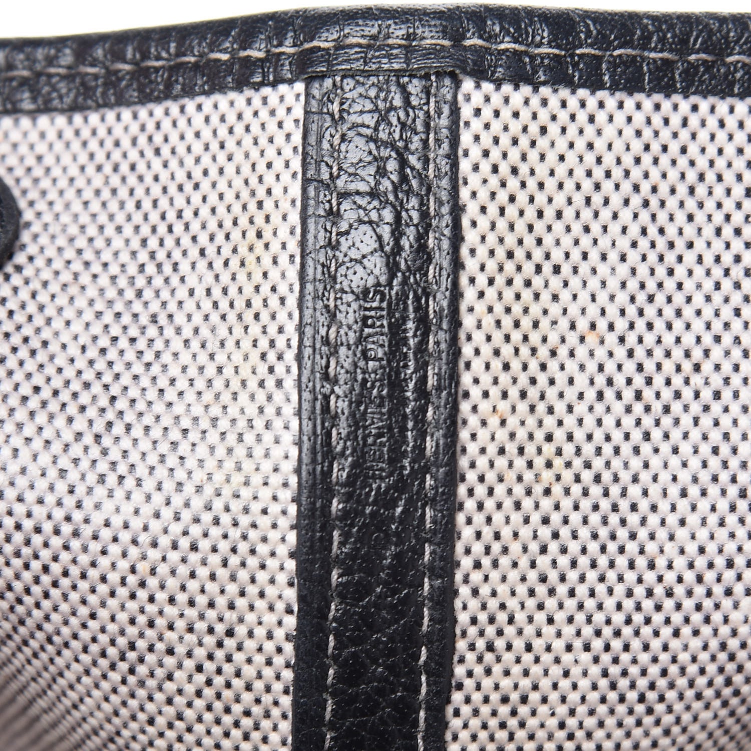 Hermes Buffle Skipper Toile Garden Party 36 MM Tote Black 6 of 8
