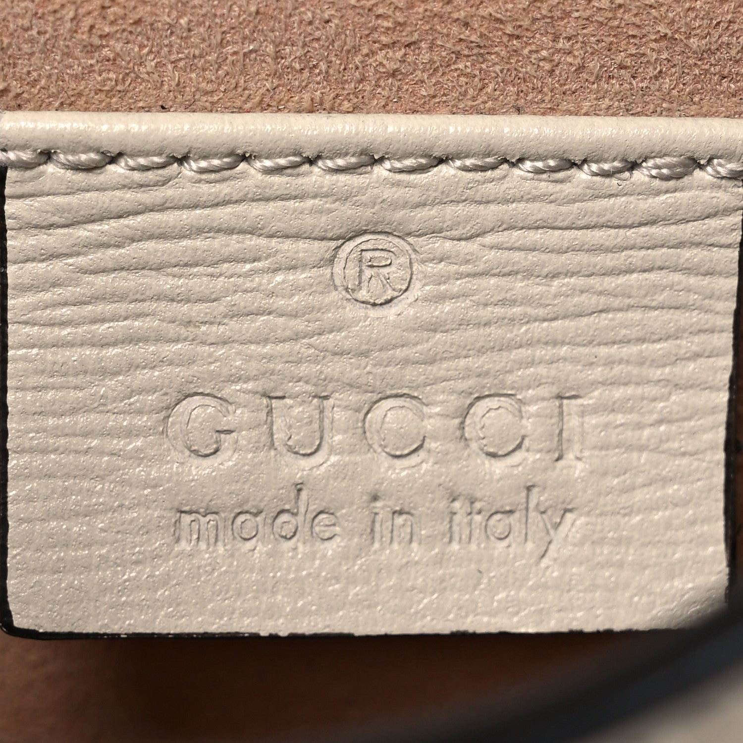 Gucci GG Supreme Monogram Azalea Calfskin Mini Horsebit 1955 Crossbody Bag Beige Ebony Mystic White 6 of 15