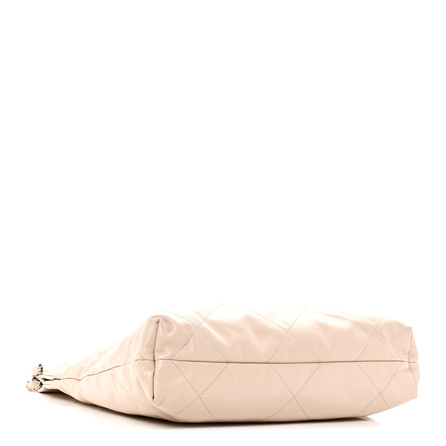 Chanel Shiny Calfskin Quilted Small Chanel 22 Ecru 5 of 11
