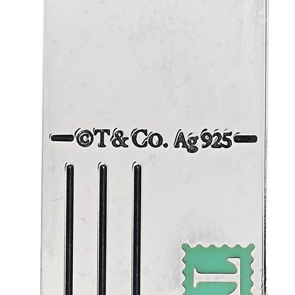 Tiffany Sterling Silver Enamel Hawaii Postcard Charm Blue 3 of 4