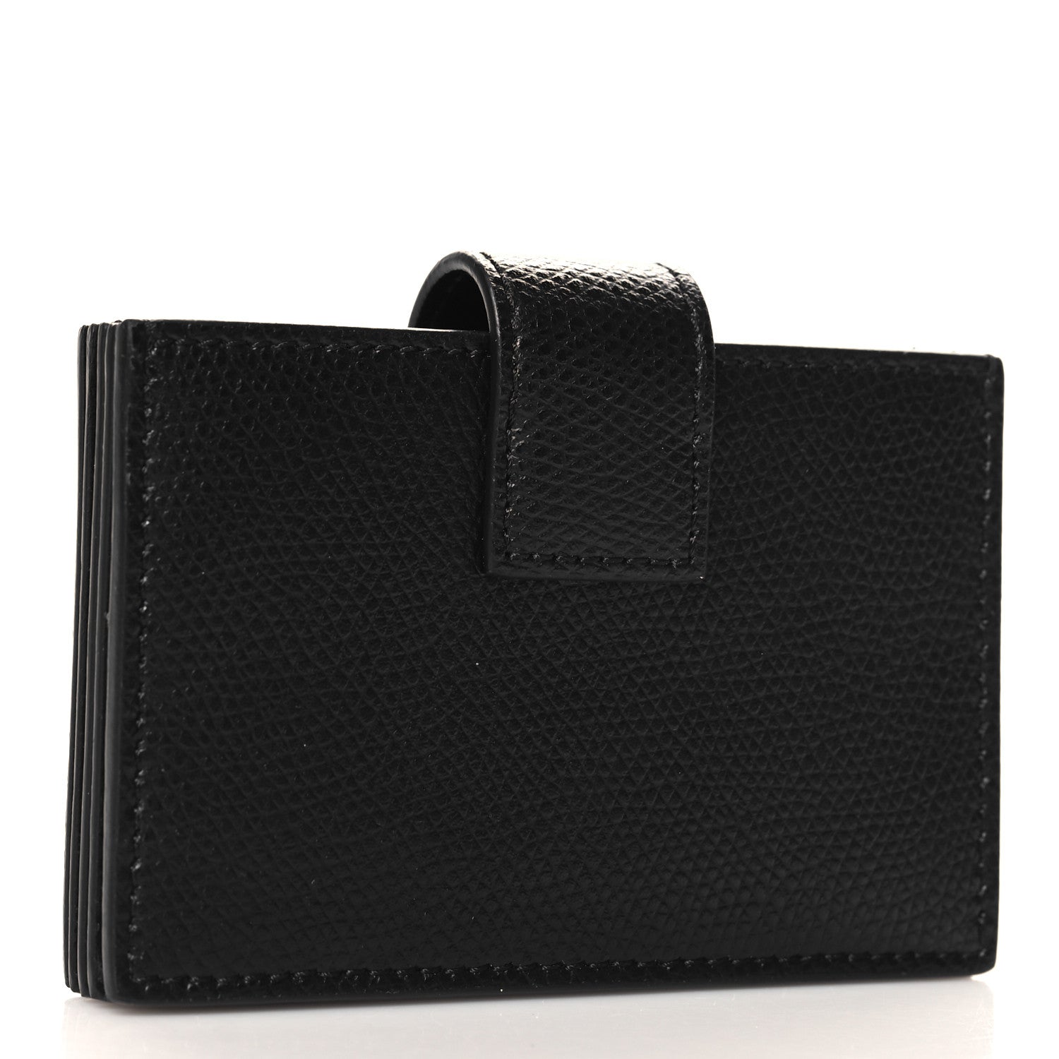 Fendi Vitello Cruise F is Fendi Gusseted Card Holder Black 1640608