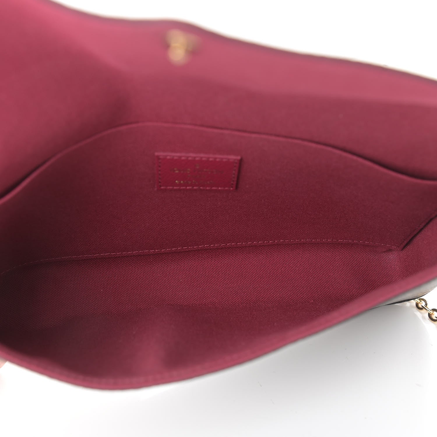 Louis Vuitton Monogram Pochette Felicie Chain Wallet Fuchsia 6 of 12