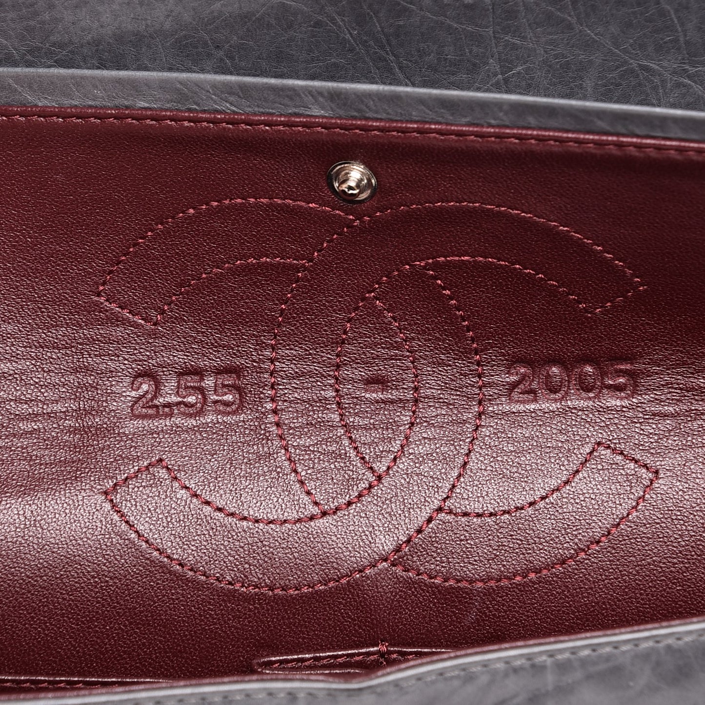 Aged Calfskin Quilted 50th Anniversary 2.55 Reissue 225 Flap Grey