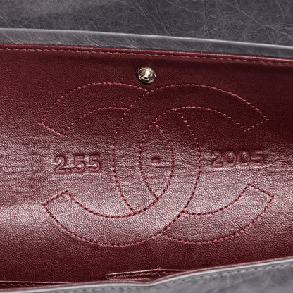 Chanel Aged Calfskin Quilted 50th Anniversary 2.55 Reissue 225 Flap Grey 7 of 10