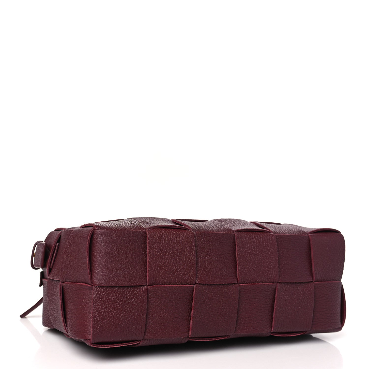 Bottega Veneta Grained Calfskin Maxi Intrecciato Brick Cassette Bag Bordeaux 4 of 10
