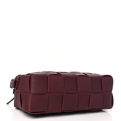 Bottega Veneta Grained Calfskin Maxi Intrecciato Brick Cassette Bag Bordeaux 4 of 10