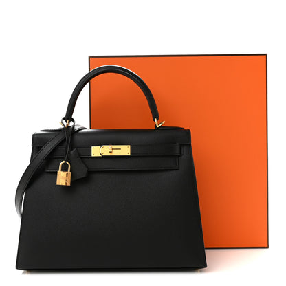 Hermes Epsom Kelly Sellier 28 Black 11 of 11