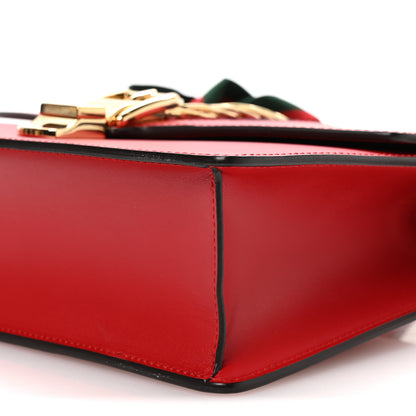 Gucci Calfskin Small Sylvie Shoulder Bag Hibiscus Red 10 of 10