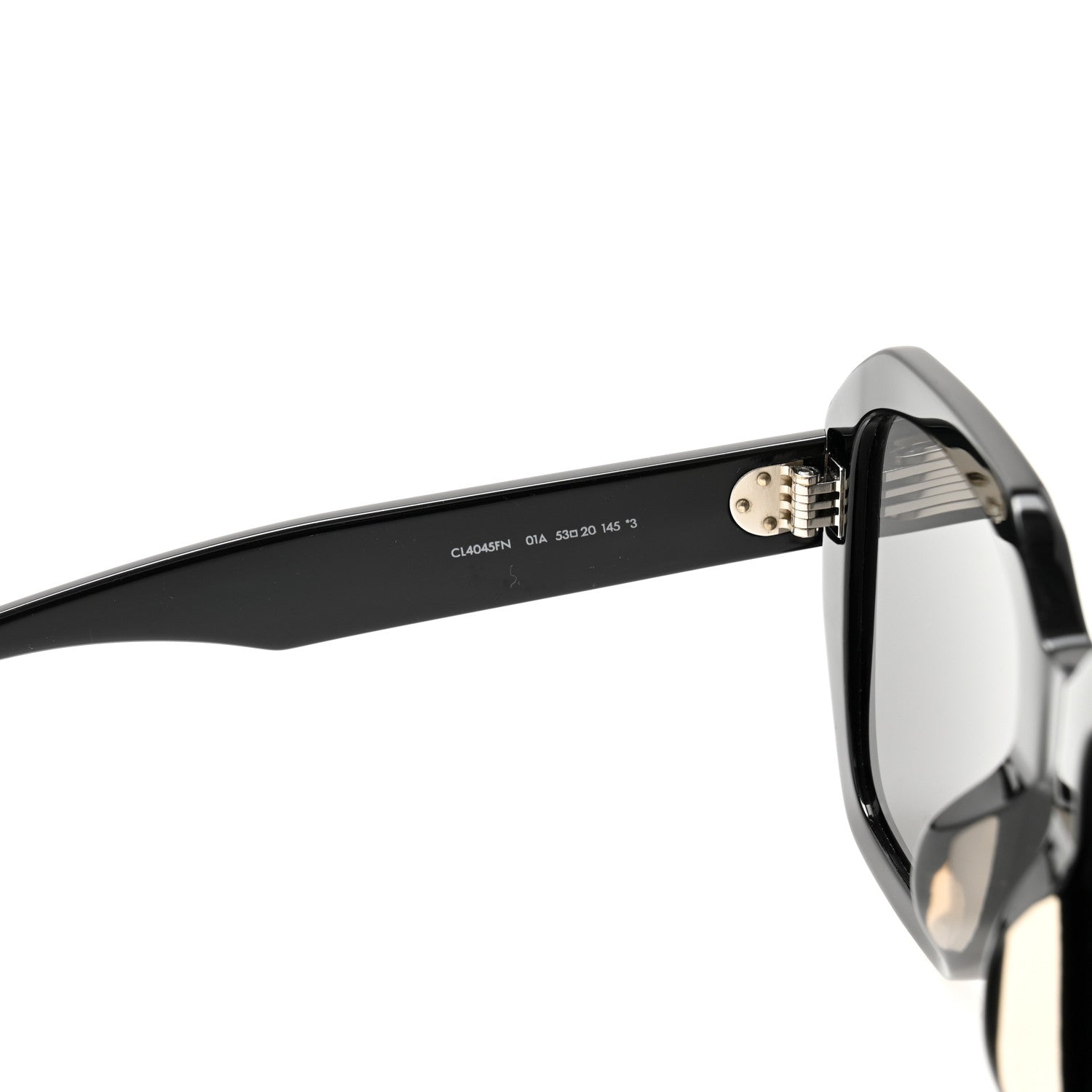 Celine Acetate Square Sunglasses CL4045FN Black 6 of 7