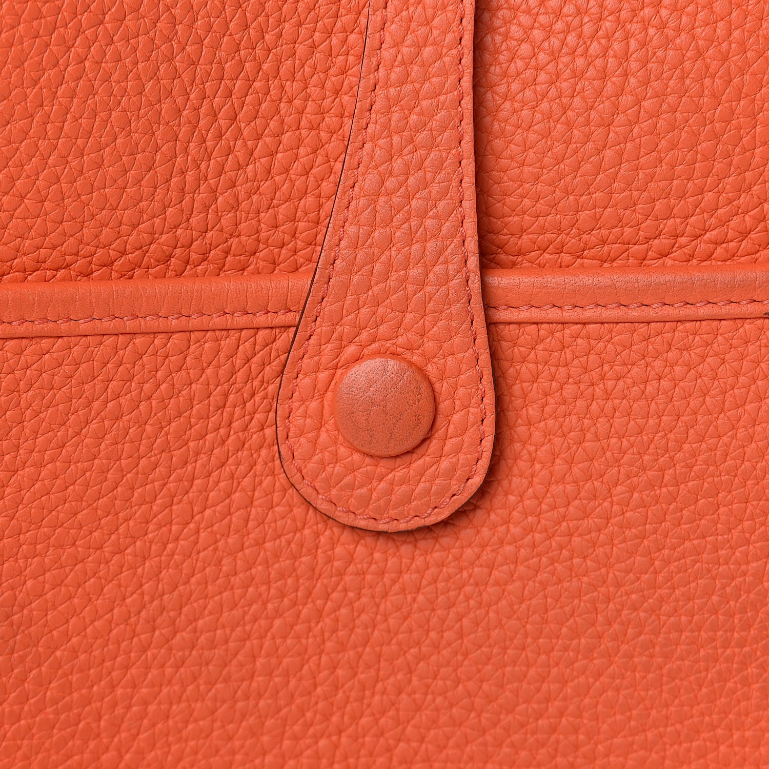 Hermes Taurillon Clemence Evelyne III PM Orange Poppy 7 of 13