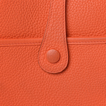 Hermes Taurillon Clemence Evelyne III PM Orange Poppy 7 of 13