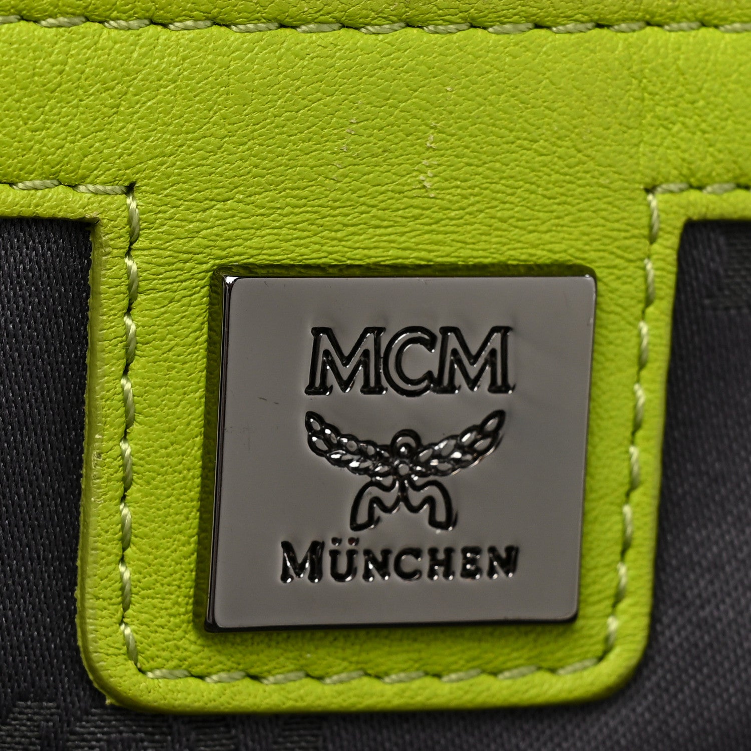 MCM Visetos Crown Stud Large Stark Backpack Green 7 of 23