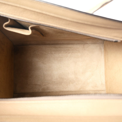 Celine Drummed Calfskin Mini Luggage Dune 5 of 10