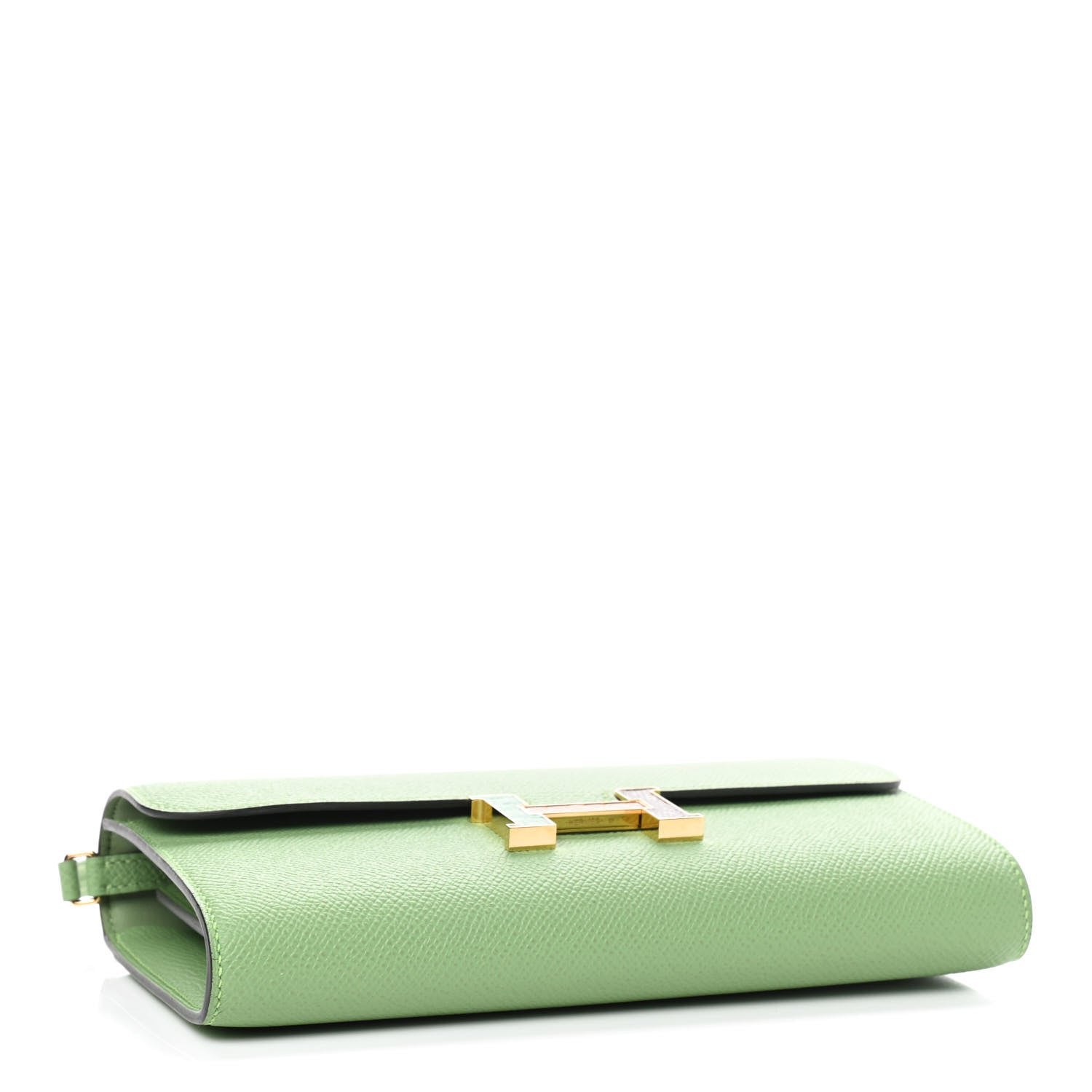 Hermes Epsom Alligator Lizard Constance Wallet To Go Vert Criquet Cactus Beige Sable Ombre 3 of 8