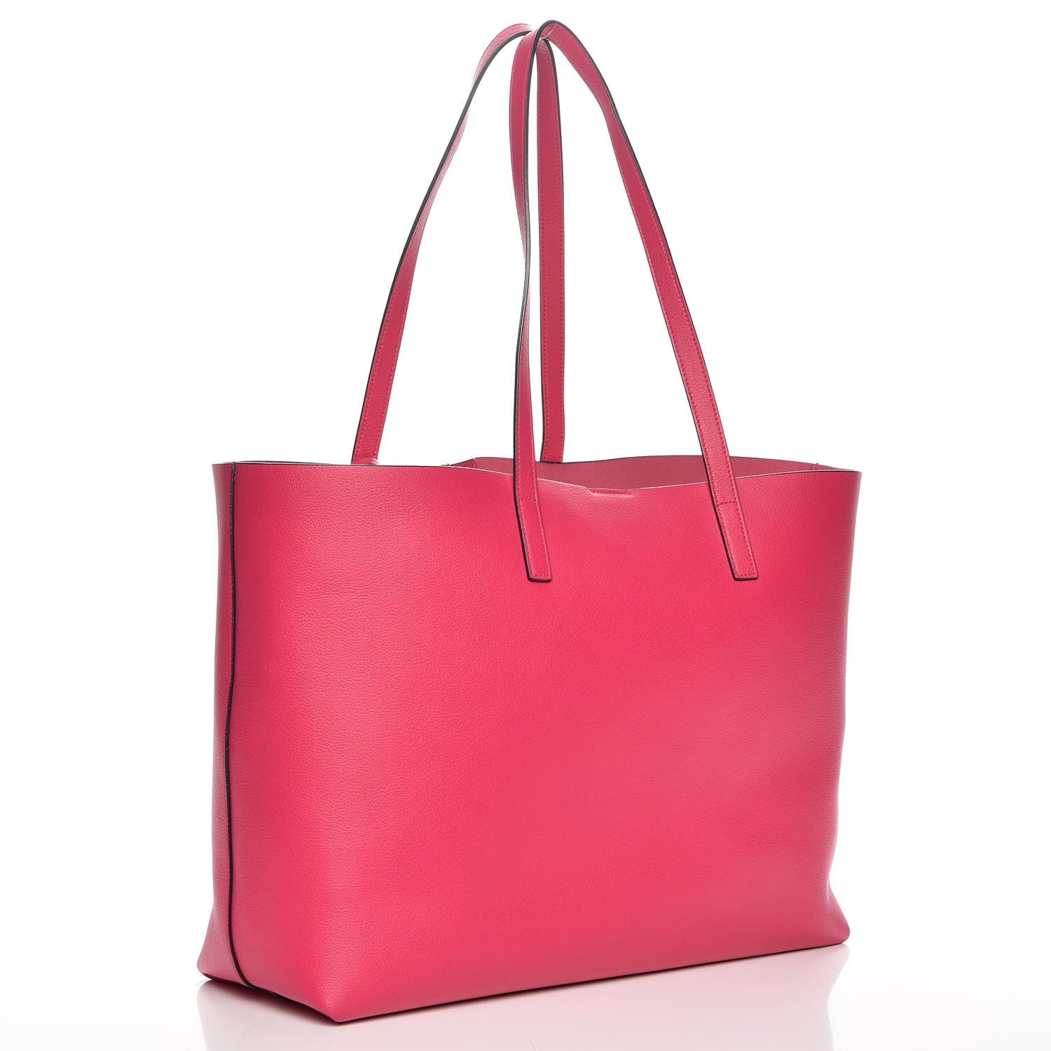 Saint Laurent Calfskin Large Shopping Tote Fuchsia 4 of 8