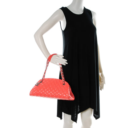 Chanel Caviar Quilted Medium Just Mademoiselle Coral 2 of 7