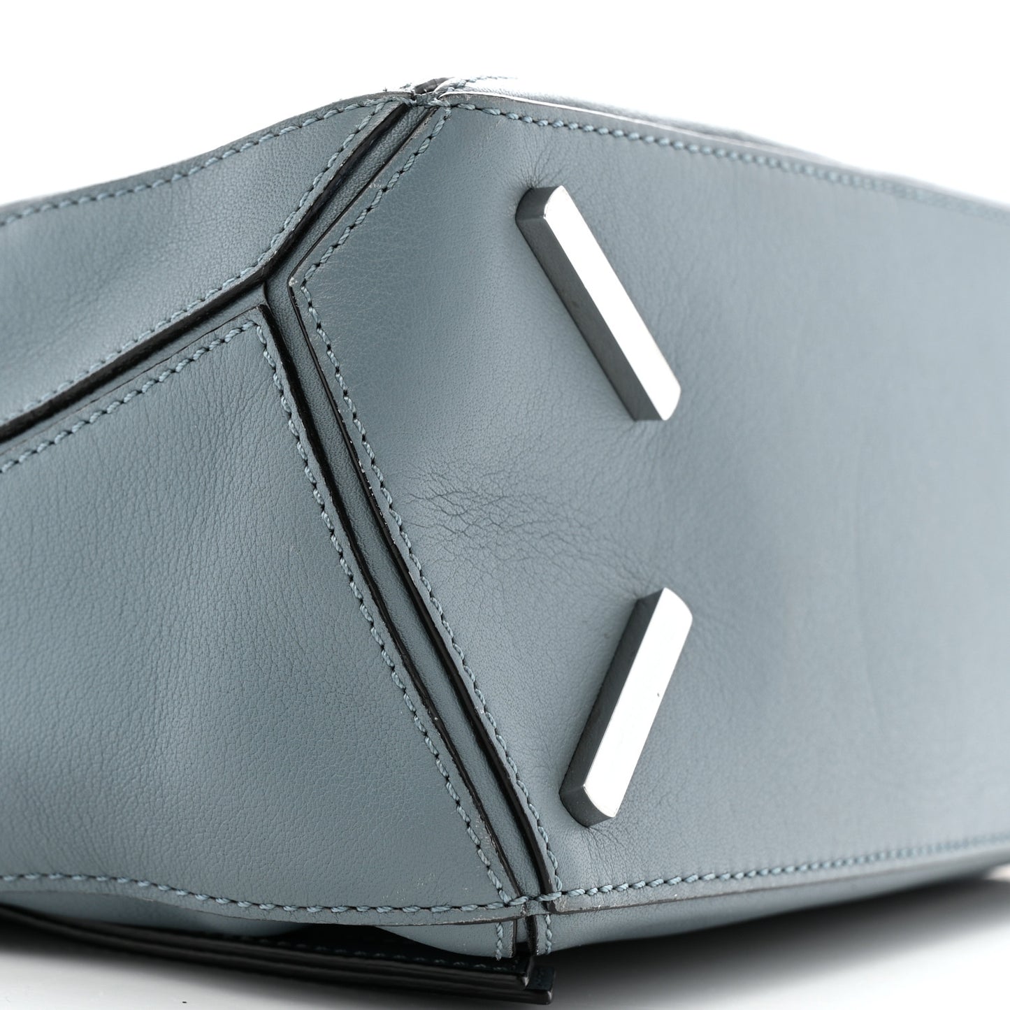 Calfskin Small Puzzle Bag Stone Blue
