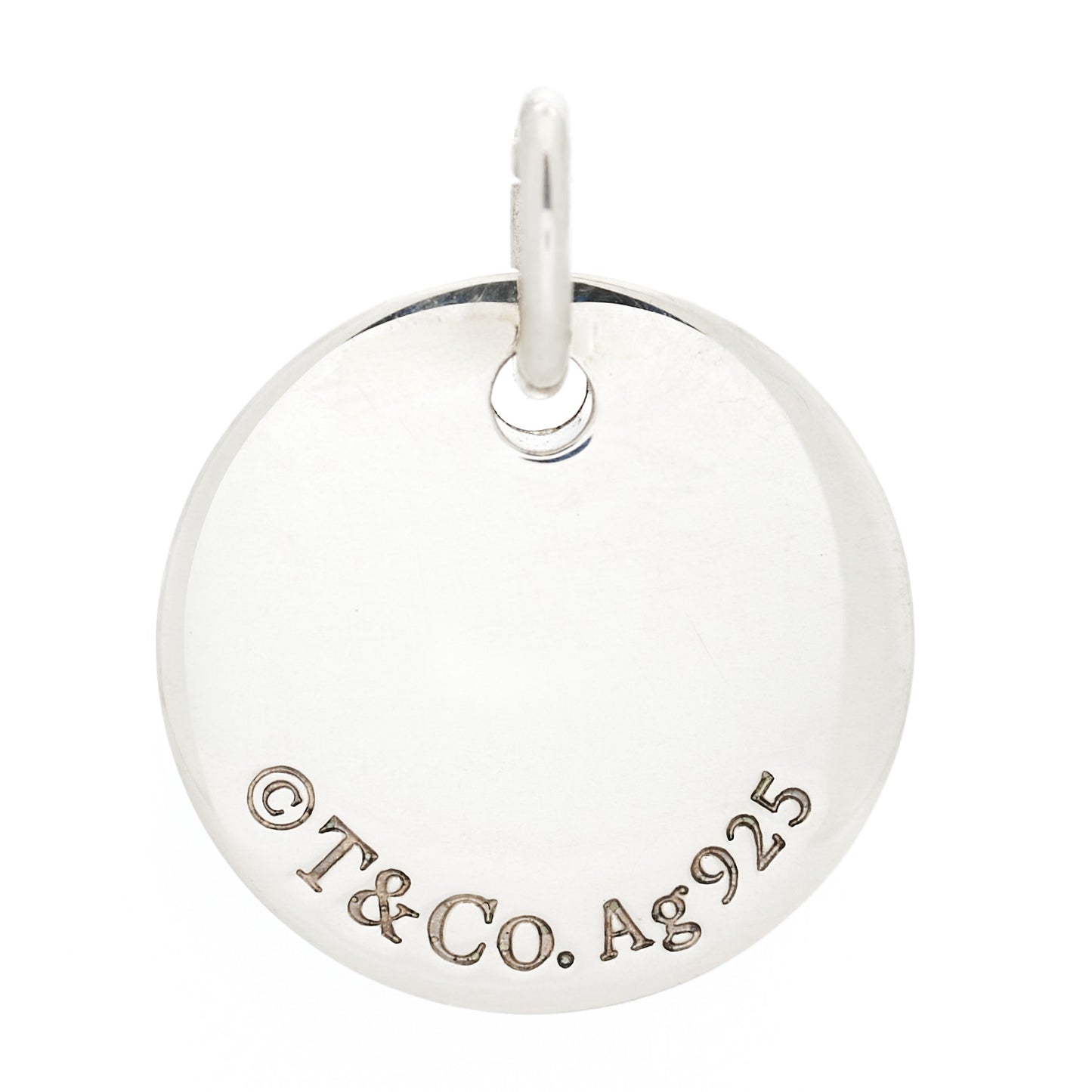 Sterling Silver Letter B Disc Charm