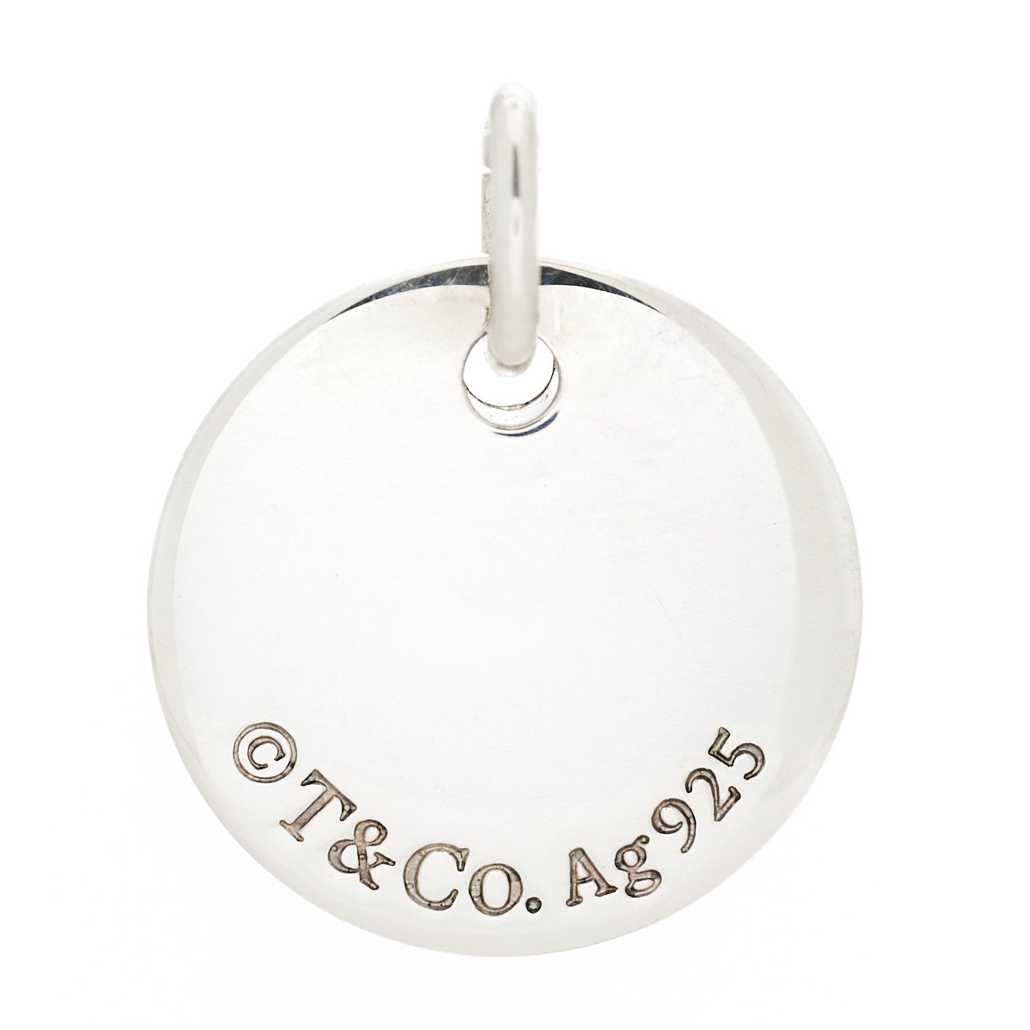 Tiffany Sterling Silver Letter B Disc Charm 3 of 5